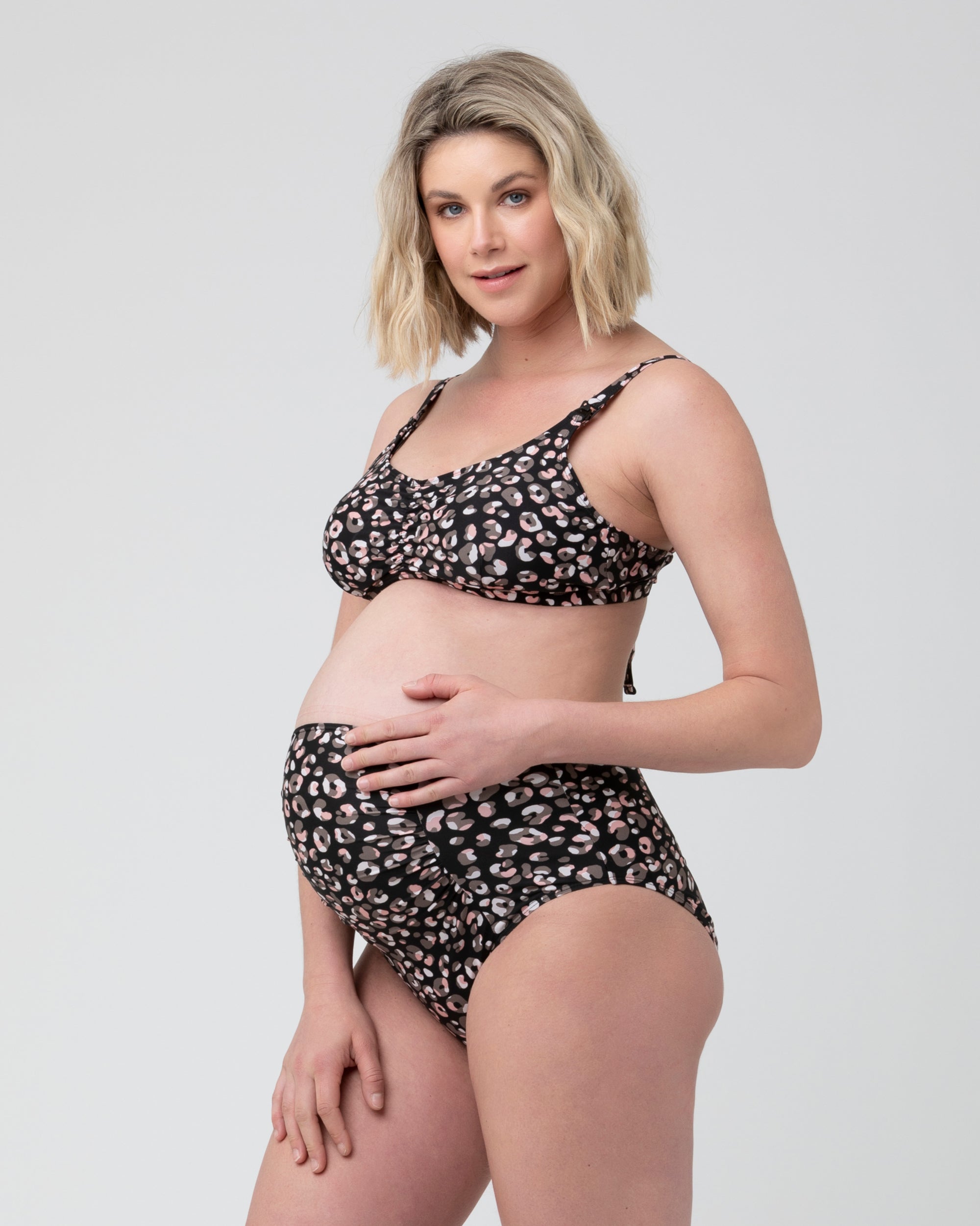Ripe Maternity Sahara Nursing Bikini  Black