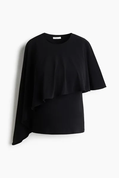 H&M MAMA Cape-Detail Top