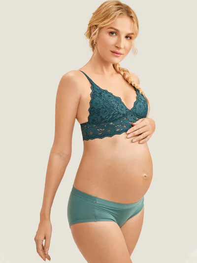 Momanda Lace Plunge Nursing Bralette