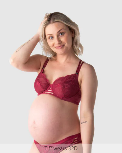 Hotmilk Lingerie True Luxe Plunge Nursing Bra - Persian Rose