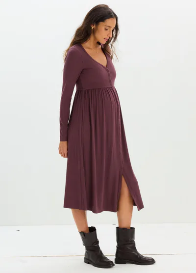 HATCH The Softest Rib Nursing Dress