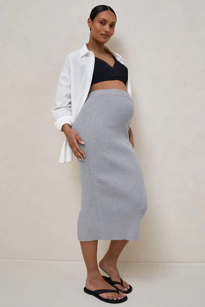 Bae the Label Serendipity Rib Skirt - Grey*