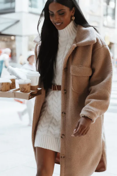 Petal & Pup Cozette Turtle Neck Sleeveless Mini Knit Dress