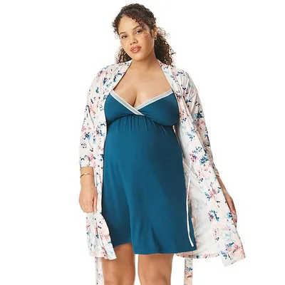 Kohl's Maternity Motherhood® Robe & Chemise Set