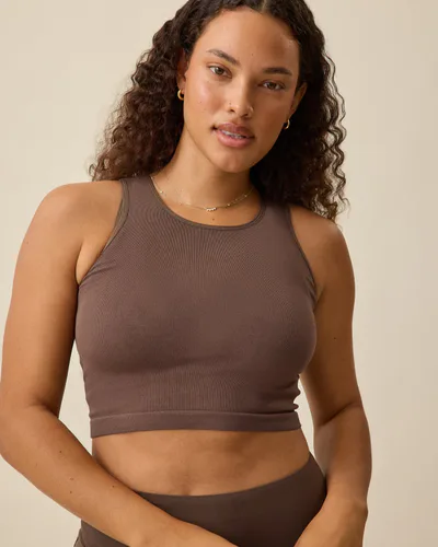 Kindred Bravely Sublime® Bamboo Maternity & Nursing Longline Bra Top | Chocolate