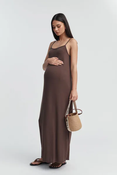 Legoe Heritage Transit Rib Dress (Chocolate)