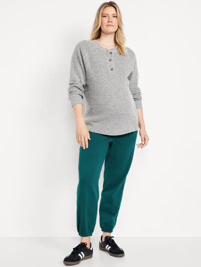 Old Navy Maternity Rollover-Waist Jogger Sweatpants