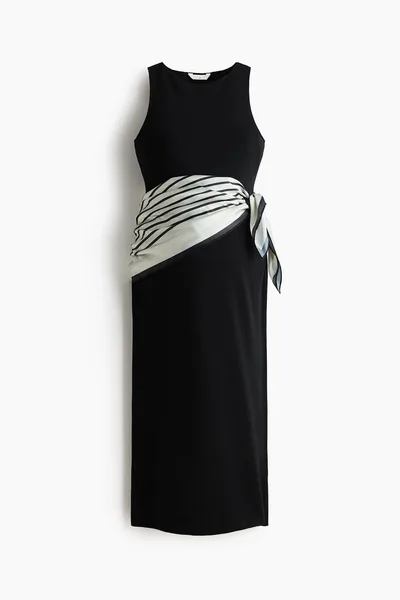 H&M MAMA Scarf-Detail Dress
