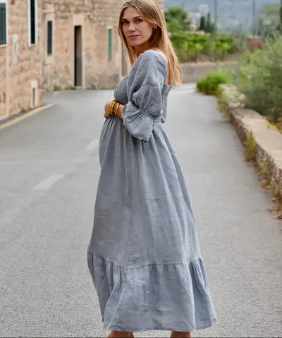 Bump City The Deia Dress (Yoli Blue)