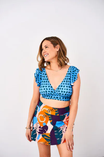 Latched Mama Latched Mama Lace Up Nursing Swim Top - Final Sale