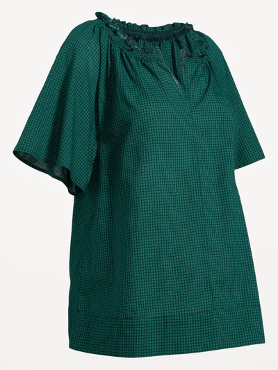 Old Navy Maternity Ruffle-Collar Popover Top