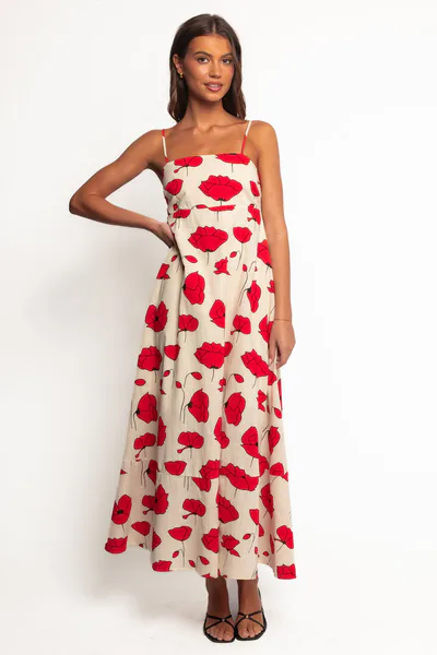 Petal & Pup Brea Maxi Dress - Poppy