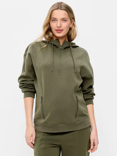 Old Navy Maternity Dynamic Fleece Half-Zip Hoodie