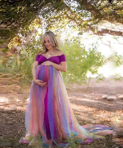 Bump City The Rainbow Baby Gown
