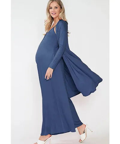 Bump City The Hannah Jumpsuit Set (Denim Blue)
