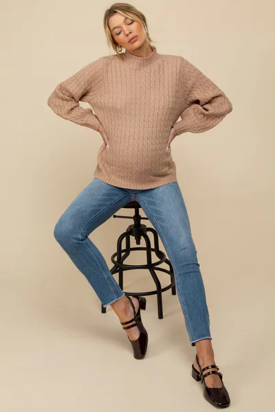 PinkBlush Blue Maternity Skinny Jeans