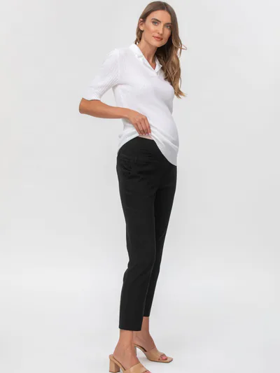 For The Creators Elwood Slim Stretch Trousers in Black