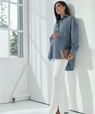 Bump City The Journal Shirt (Navy Stripe)