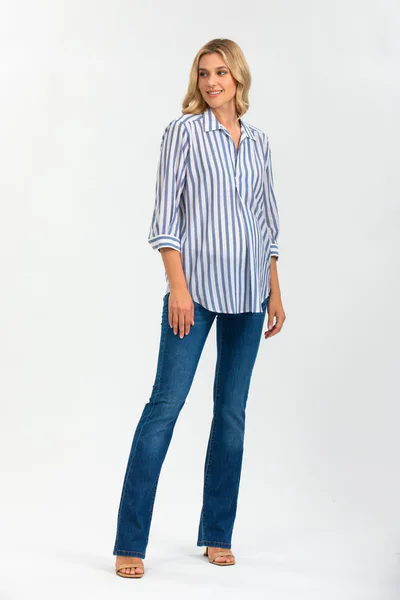 For The Creators Panarea Blouse in Navy