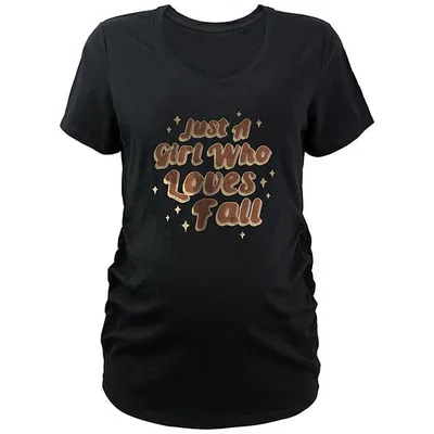 Kohl's Maternity Just A Girl Who Loves Fall Graphic Tee