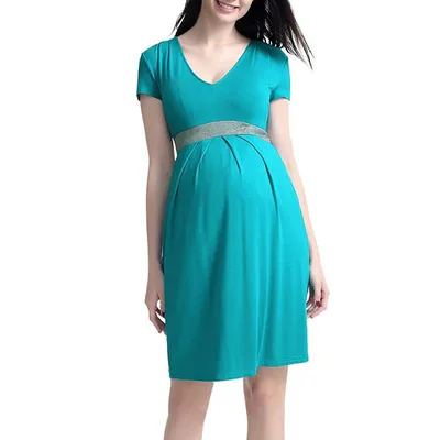 Kohl's Maternity Pokkori Contrast Pleated Dress
