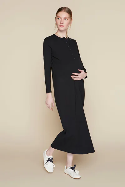 Apparalel Avon Maternity Dress in Black