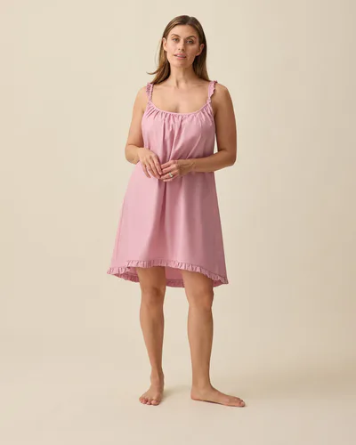 Kindred Bravely Dreamy Cotton Maternity & Nursing Nightgown | Light Mauve
