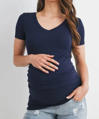 Bump City The Natalie V-Neck Maternity Top