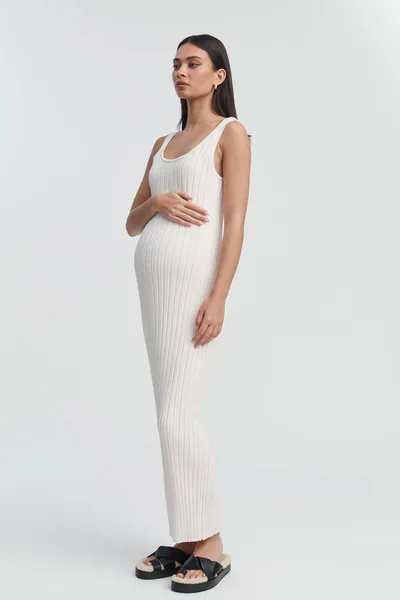 Legoe Heritage Scoop Neck Luxe Dress (Petal) - FINAL SALE