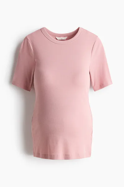 H&M MAMA Ribbed T-Shirt