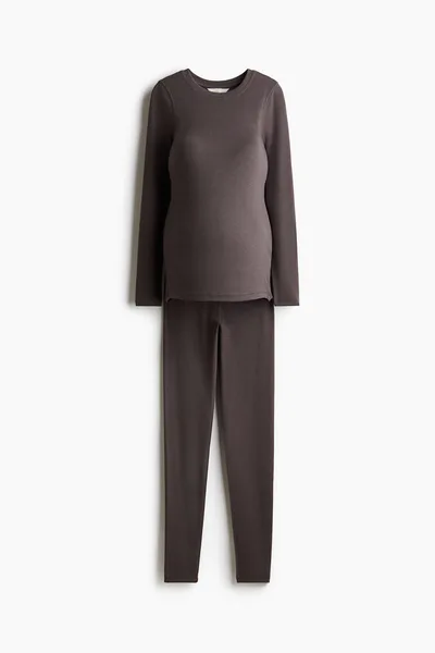 H&M MAMA 2-piece Ribbed Set