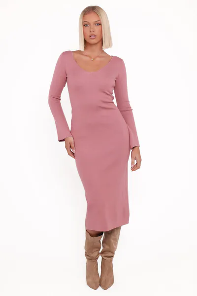 Petal & Pup Lina Long Sleeve Midi Dress