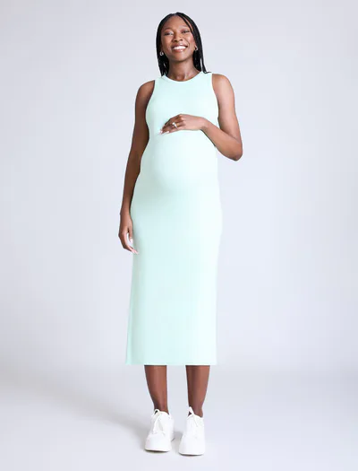 Motherhood Maternity Racer Midi Dress
