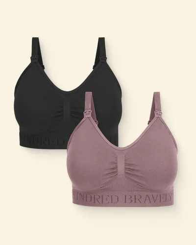 Kindred Bravely Simply Sublime® Nursing Bra Two-Pack | Black & Twlight