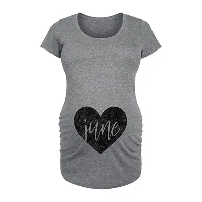 Kohl's Maternity Heart June Graphic Tee