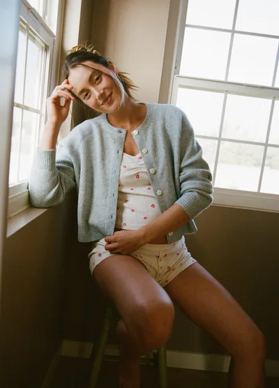 HATCH The Cozy Waffle Cardigan