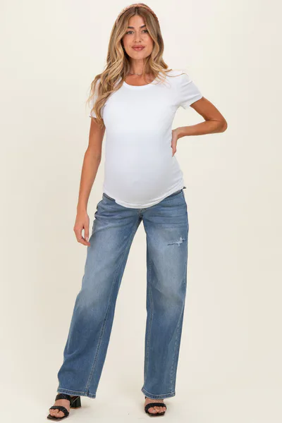 PinkBlush Medium Baggy Maternity Jeans