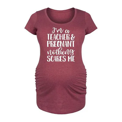 Kohl's Maternity I'm A Teacher And Pregnant Graphic Tee