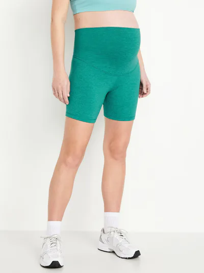 Old Navy Maternity Full-Panel CloudComfy Biker Shorts -- 6-inch inseam