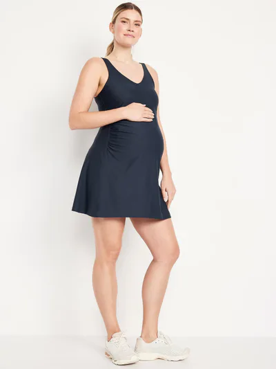 Old Navy Maternity Sleeveless PowerSoft Mini Skort Dress