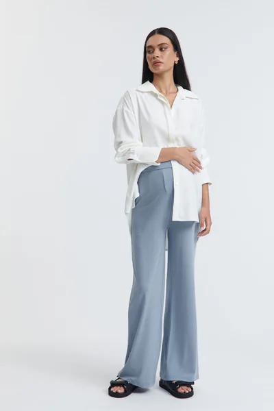 Legoe Heritage Fluid Jersey Pant (Suede Blue) - FINAL SALE