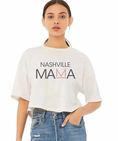 Bump City The Nashville Mama Crop Tee