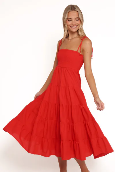 Petal & Pup Carrol Shirred Bodice Maxi Dress