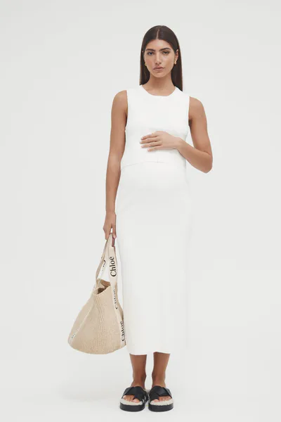 Legoe Heritage Piper Crop Tank (Ivory) - FINAL SALE
