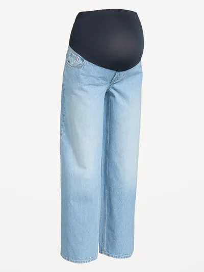 Old Navy Maternity Full-Panel Wow Baggy Jeans