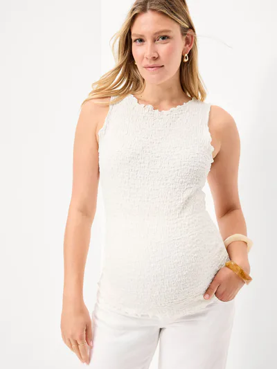 Old Navy Maternity Texured High-Neck Tank Top