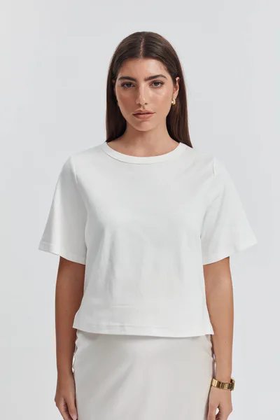 Legoe Heritage Gigi SS Organic Cotton Cropped Tee - FINAL SALE