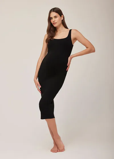 BUMPSUIT Sculpting Rib Midi Dress