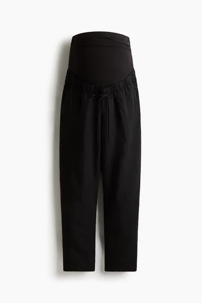 H&M MAMA Linen-Blend Pants