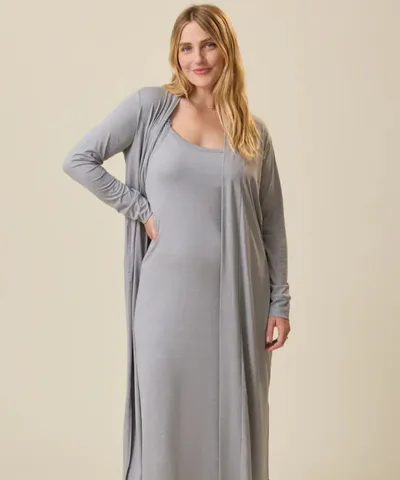 Bump City The Sunday Lounge Set (Gray Heather)